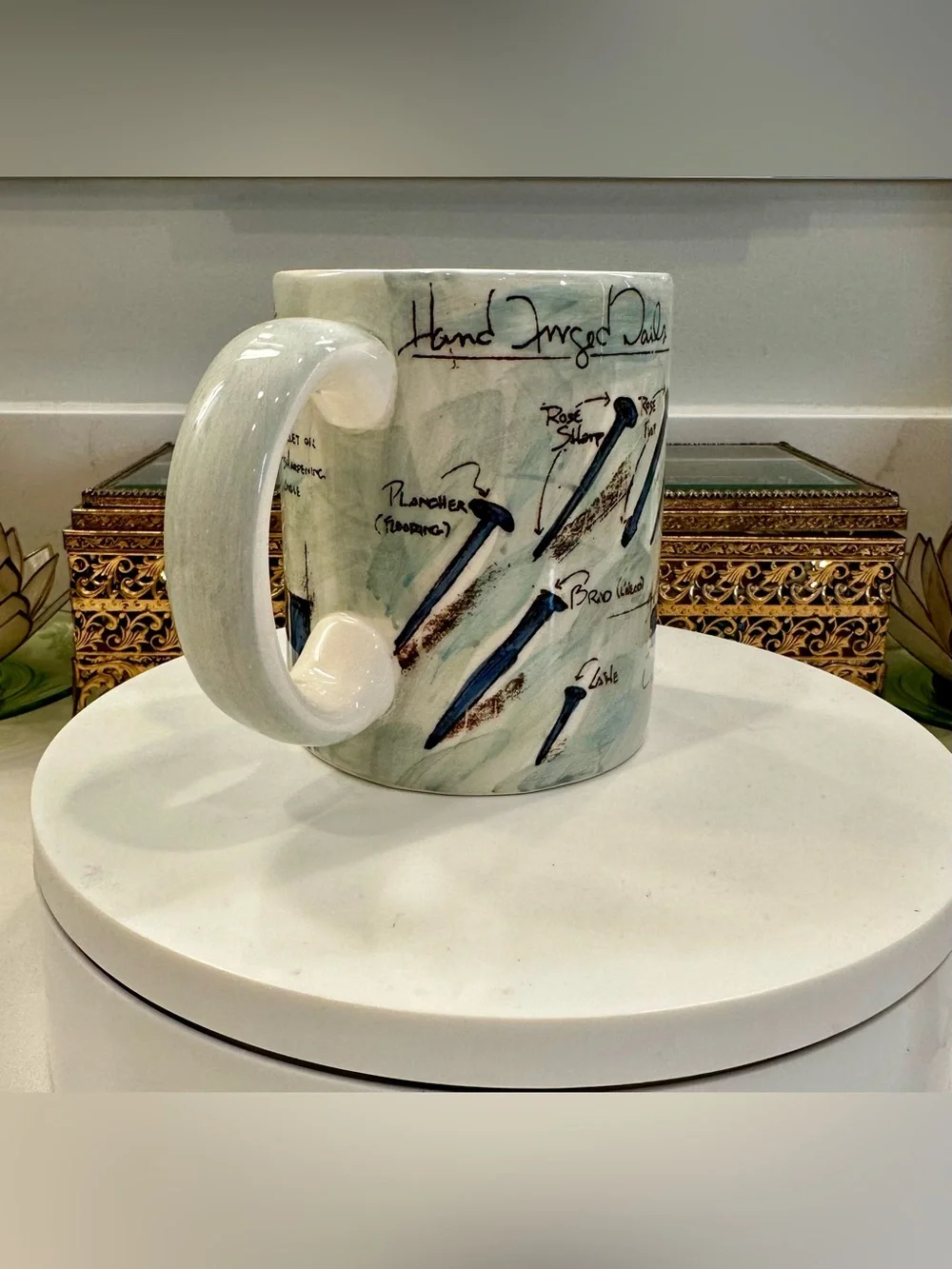 VTG Restoration Hardware Collectible Antique Tool Mug/Coffee Cup EUC